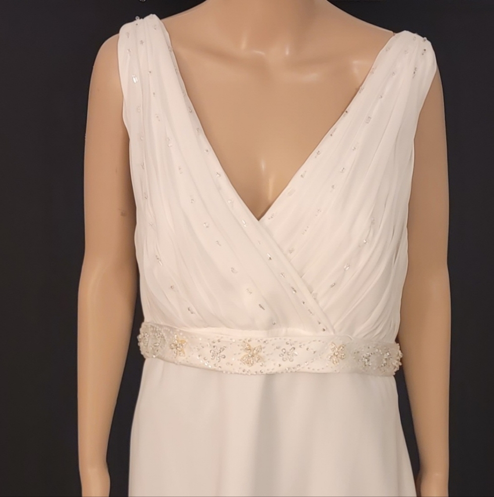 Wedding gown with shawl